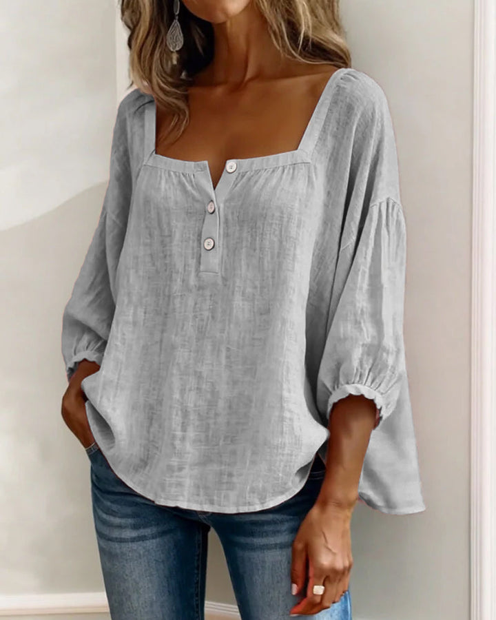 Kennedy | Square Neck Puff Sleeve Blouse