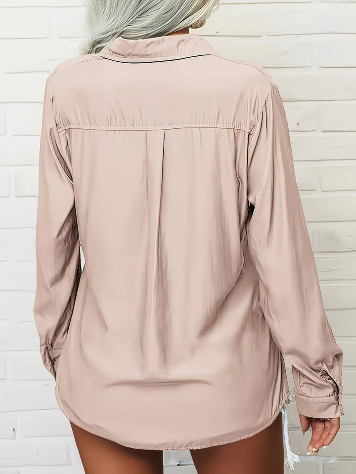 Violet | Long Sleeve Button-Up Shirt