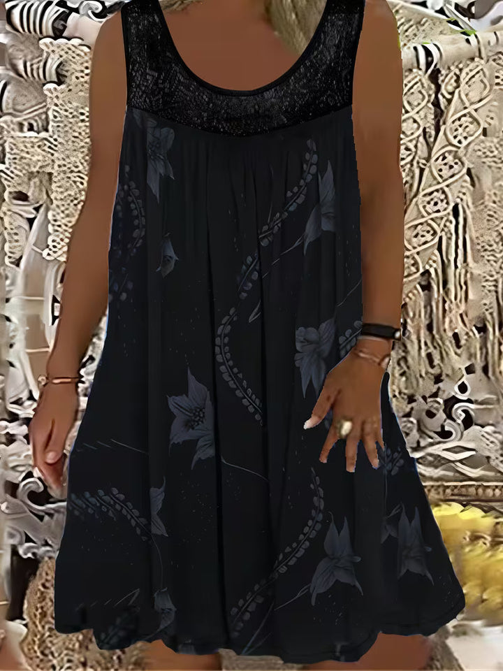 Savannah | Loose Sleeveless Maxi Dress With Round Neck