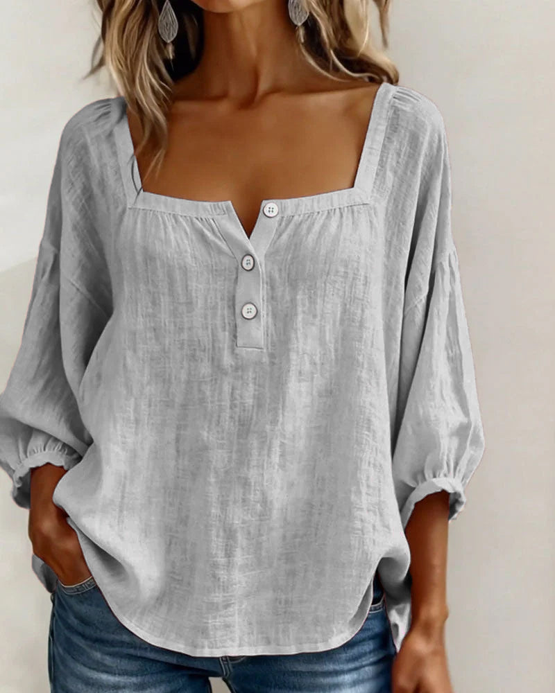 Kennedy | Square Neck Puff Sleeve Blouse