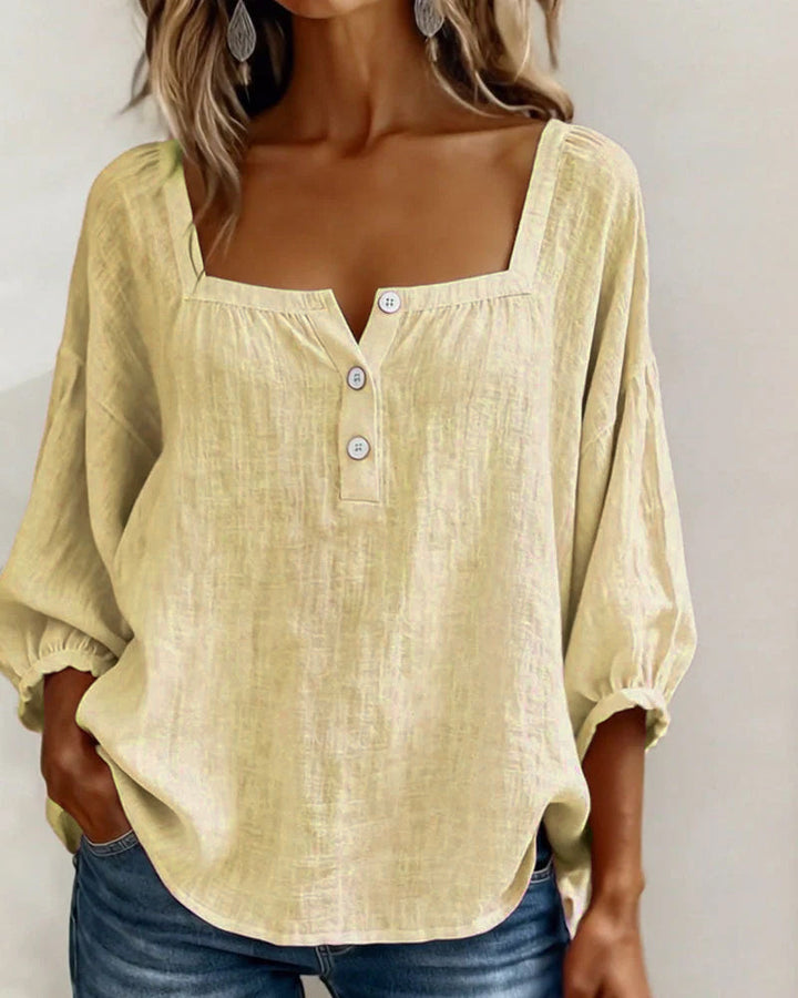 Kennedy | Square Neck Puff Sleeve Blouse