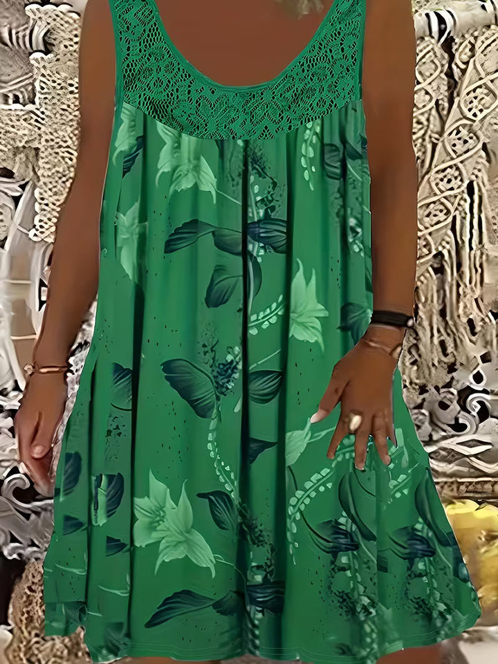 Savannah | Loose Sleeveless Maxi Dress With Round Neck