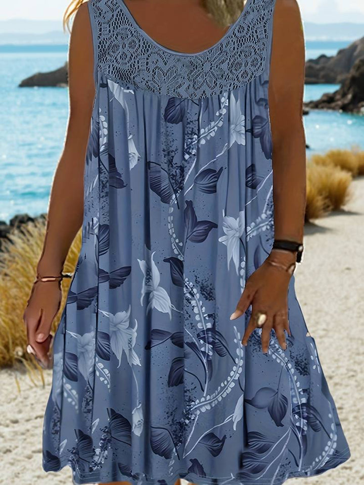 Savannah | Loose Sleeveless Maxi Dress With Round Neck