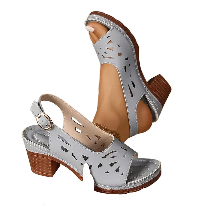 Alice | Ankle Strap Sandals With Block Heel