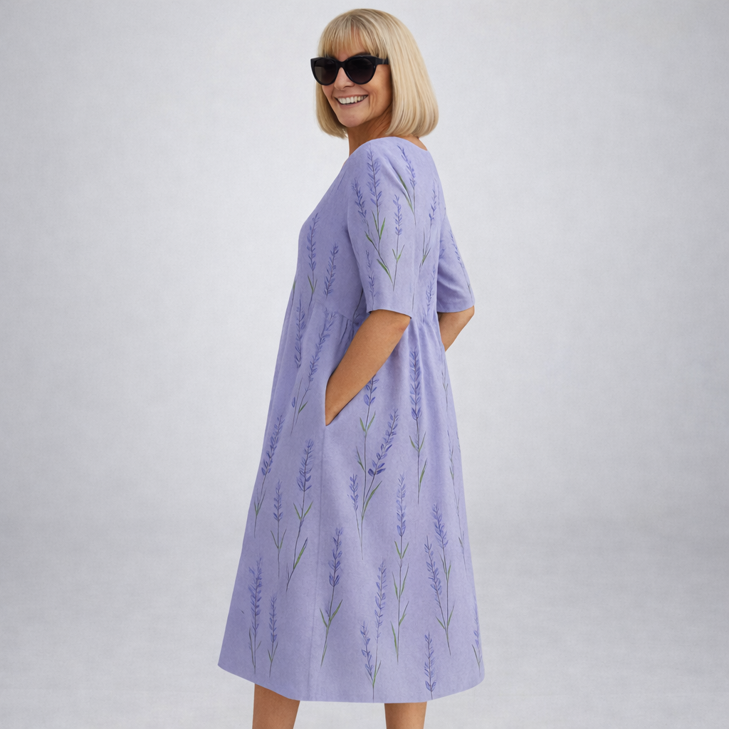 Zoey | Midi Floral Dress with Pockets