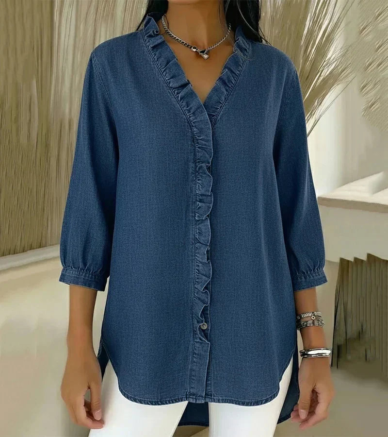 Nova | Elegant Denim Blouse