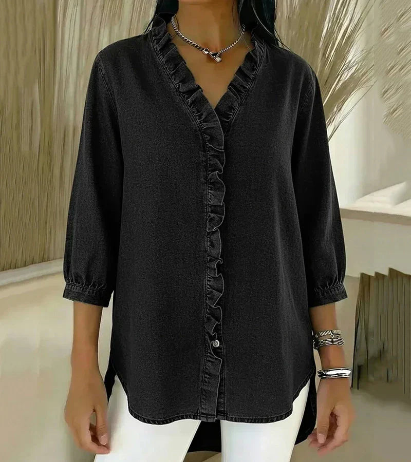 Nova | Elegant Denim Blouse