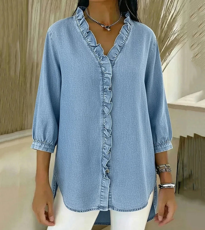 Nova | Elegant Denim Blouse