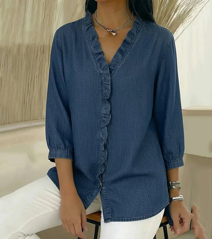 Nova | Elegant Denim Blouse
