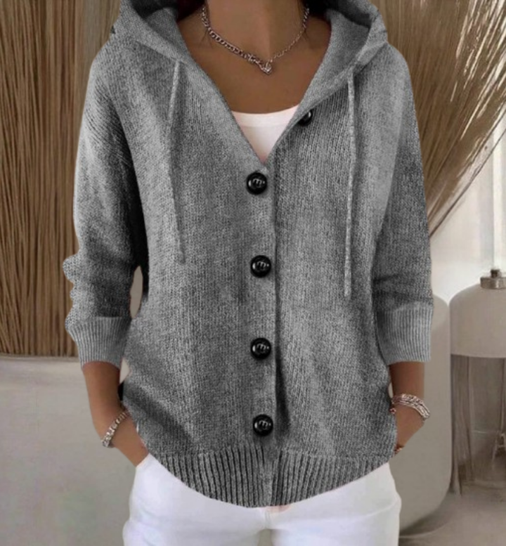 Natalie | Long-Sleeve Cardigan with Buttons