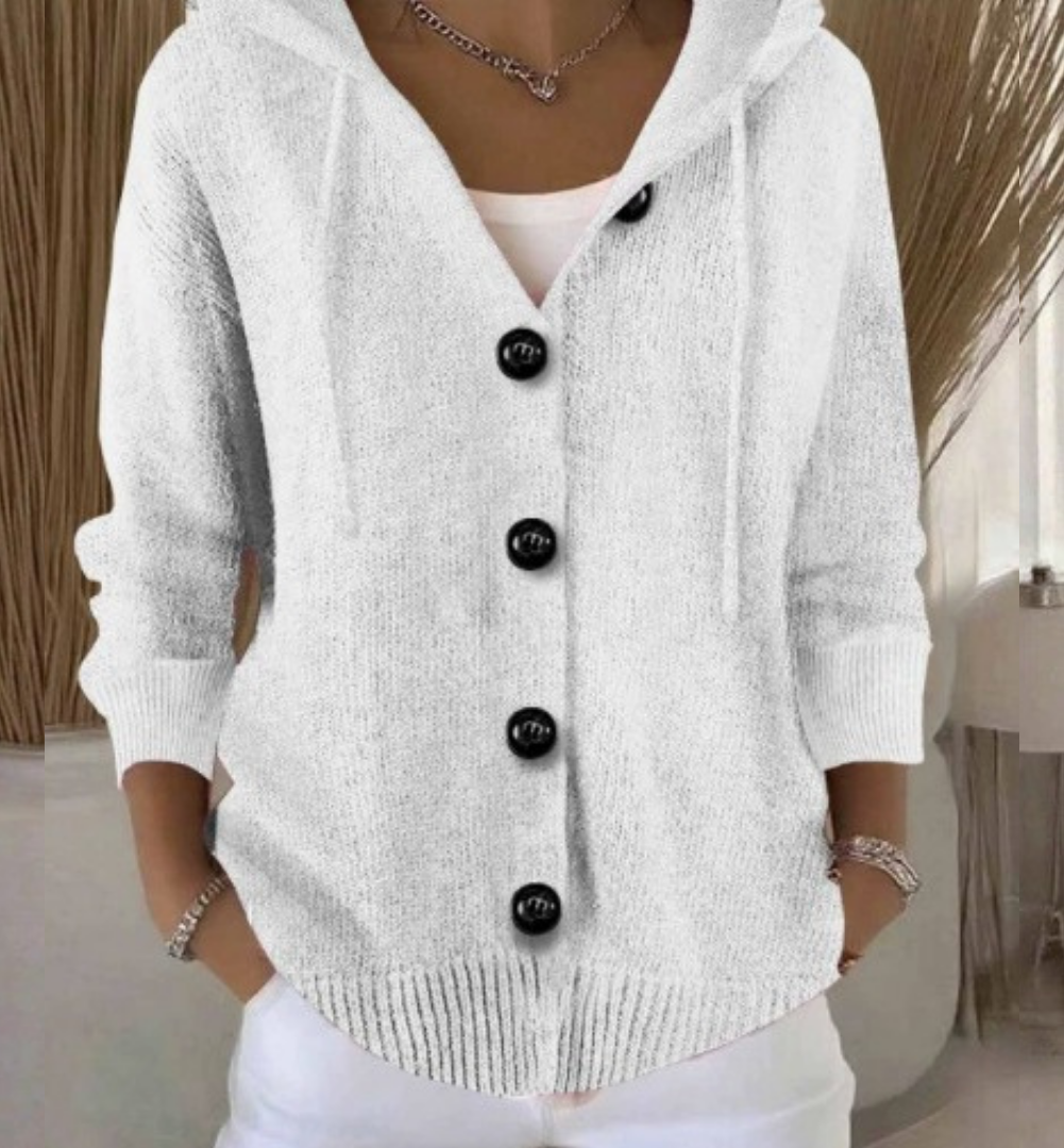 Natalie | Long-Sleeve Cardigan with Buttons