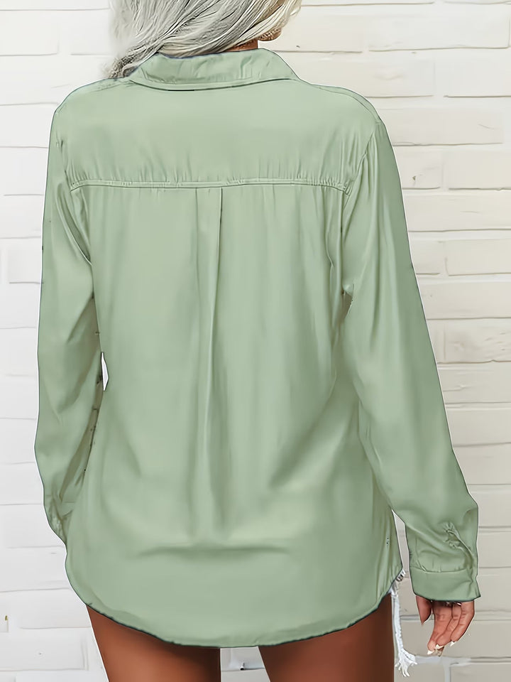 Violet | Long Sleeve Button-Up Shirt