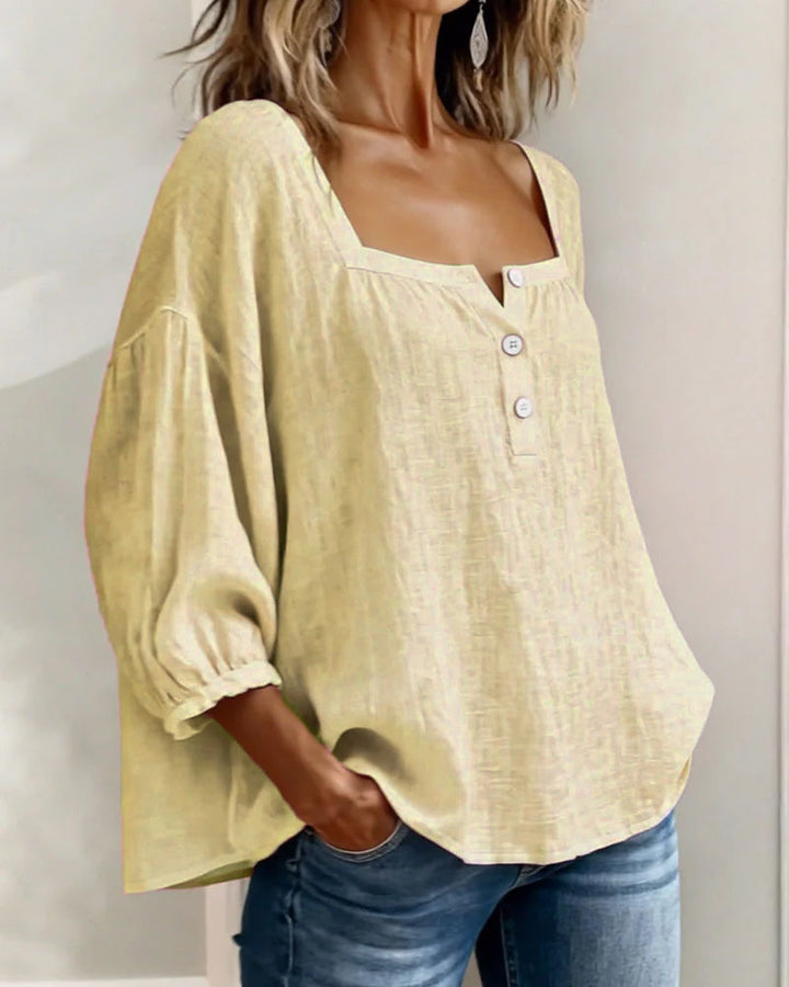 Kennedy | Square Neck Puff Sleeve Blouse