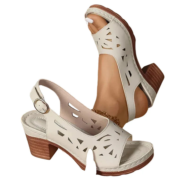 Alice | Ankle Strap Sandals With Block Heel