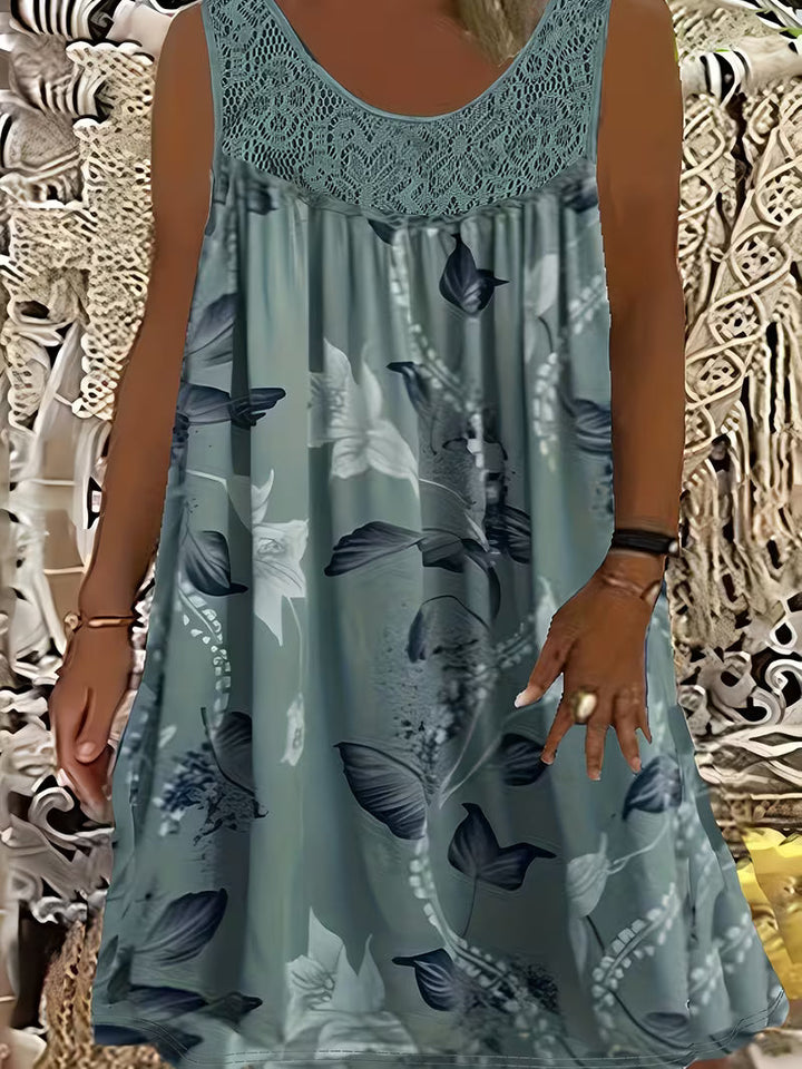 Savannah | Loose Sleeveless Maxi Dress With Round Neck