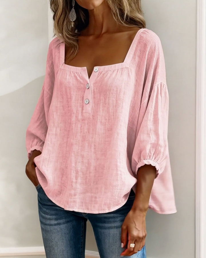 Kennedy | Square Neck Puff Sleeve Blouse