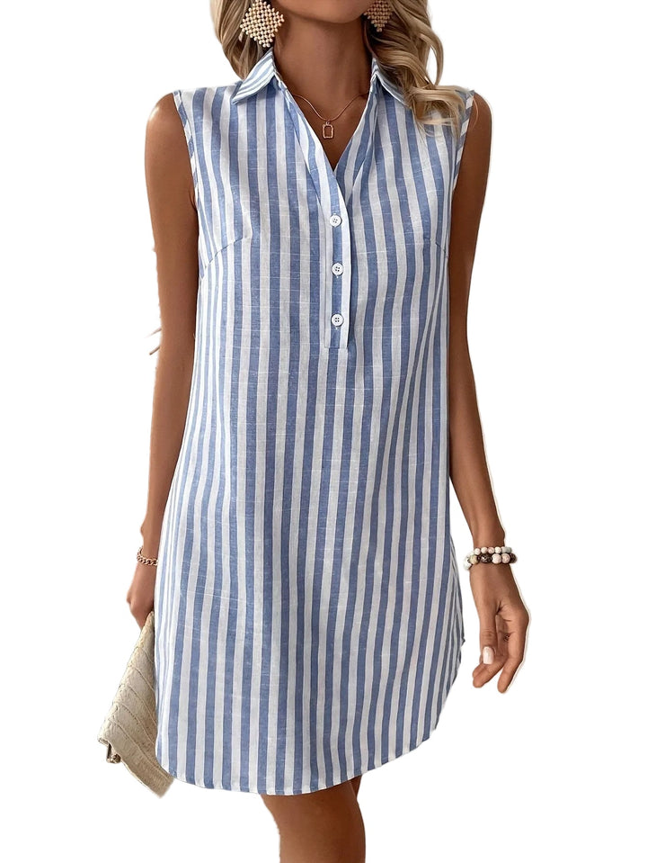 Isabella | Striped Shirt Dress