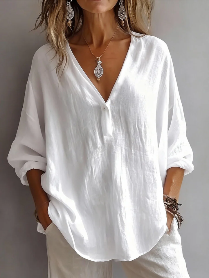 Scarlett | Elegant V-Neck Blouse