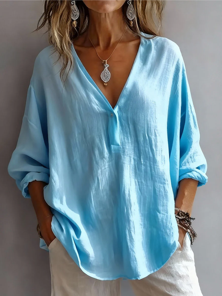 Scarlett | Elegant V-Neck Blouse