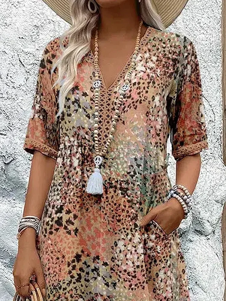 Emery | Elegant Printed Midi Dress