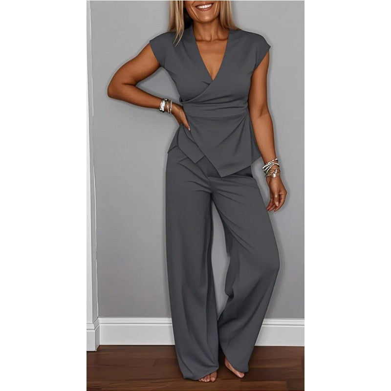 Brielle | Elegant Two-Piece Set with V Neckline