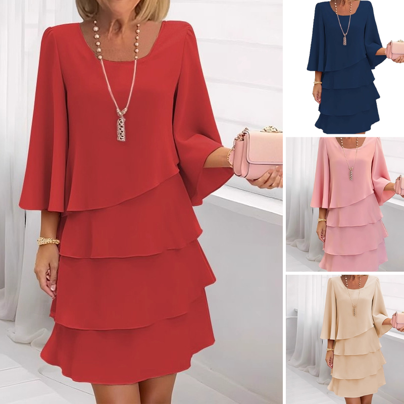Genesis | Elegant Dress with Square Neckline